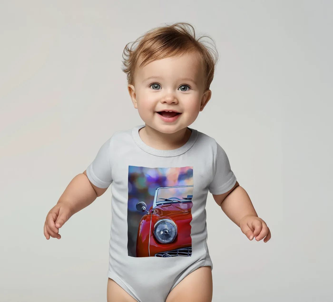 Vintage Classic Car Kurzarm Babybody von Delaplane
