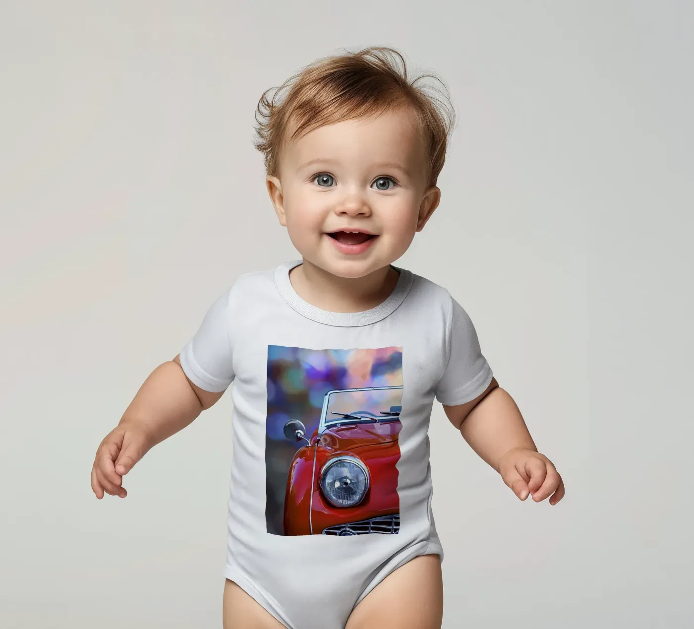 Vintage Classic Car Kurzarm Babybody von Delaplane