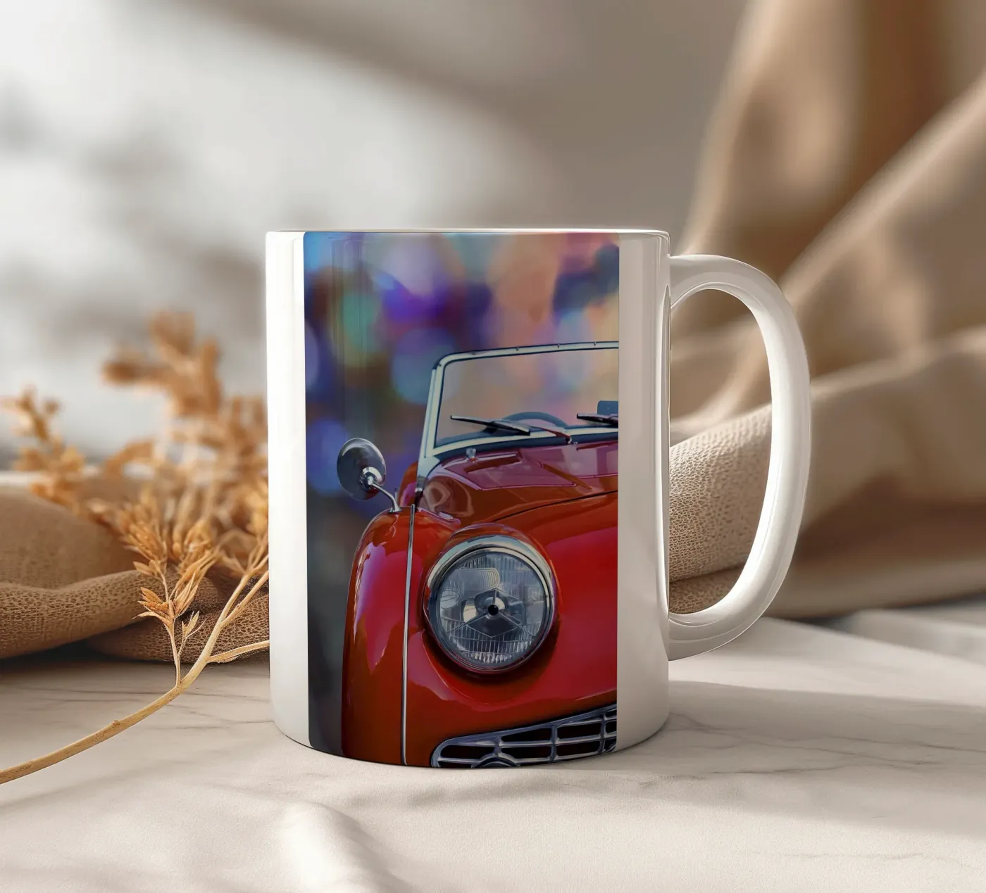 Vintage Classic Car Keramik Tasse von Delaplane