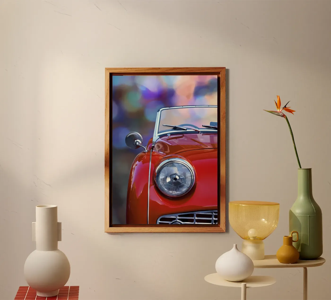 Vintage Classic Car Alu-Dibond von Delaplane