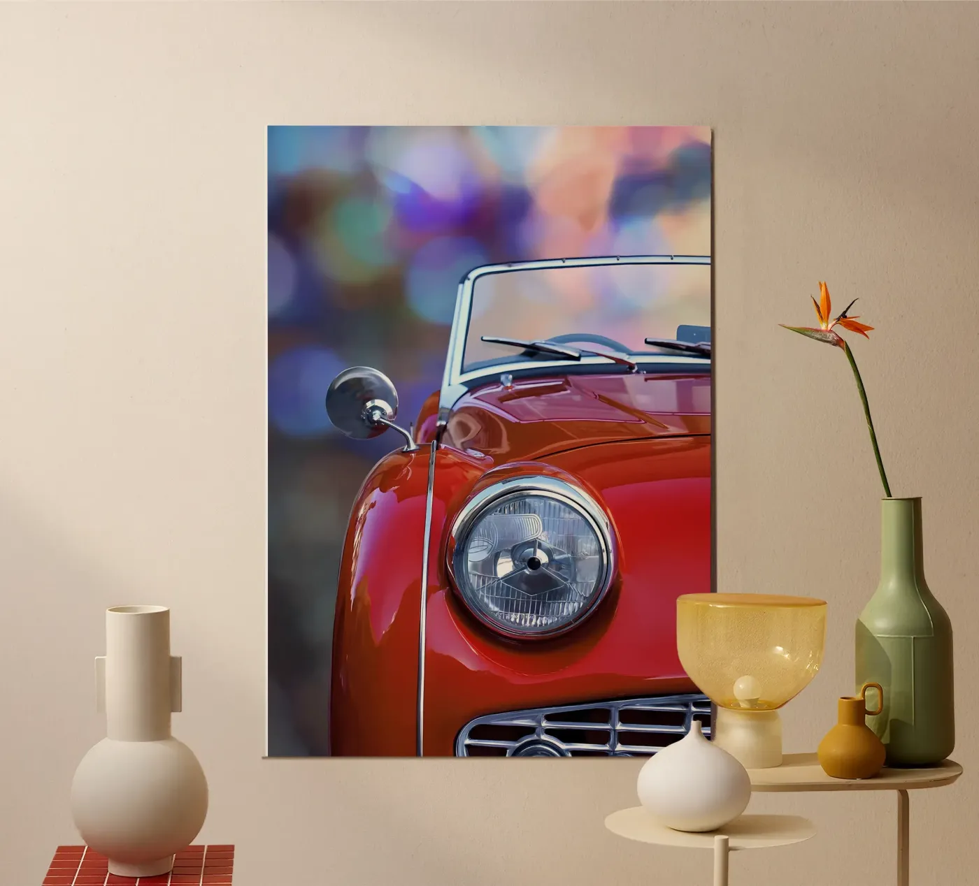 Vintage Classic Car Alu-Dibond von Delaplane