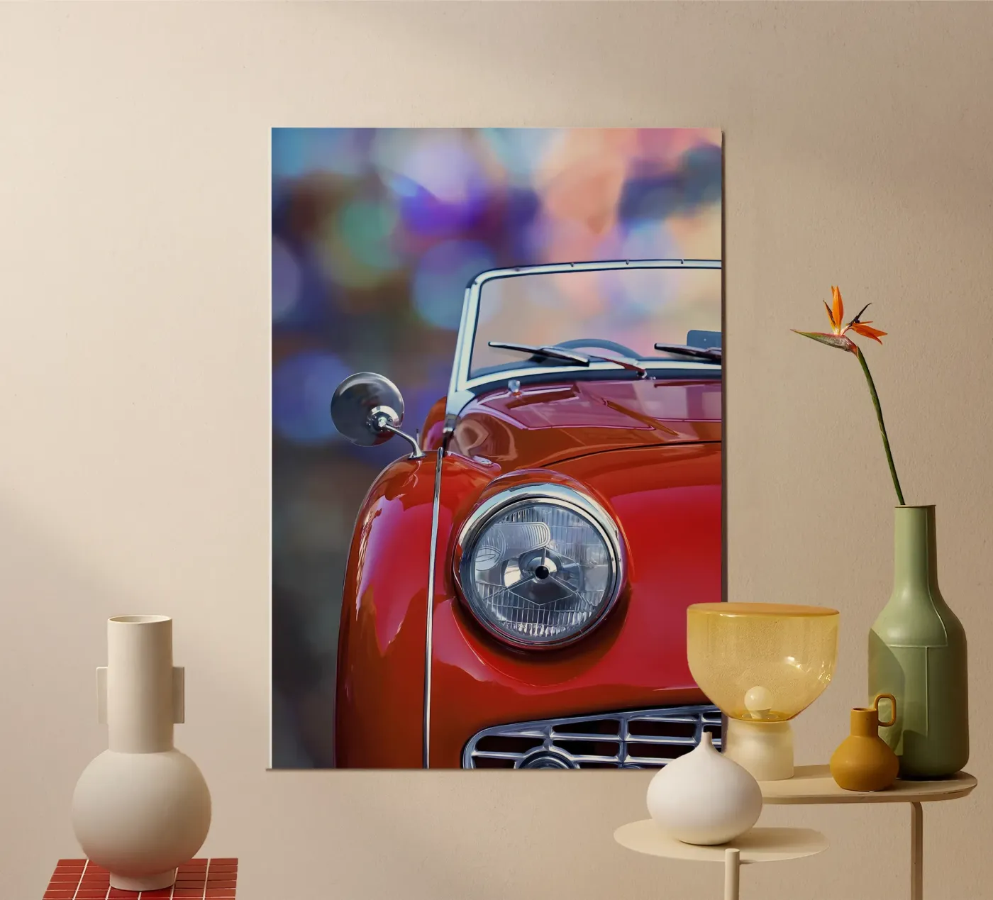 Klassieke auto forex-plaat van Delaplane