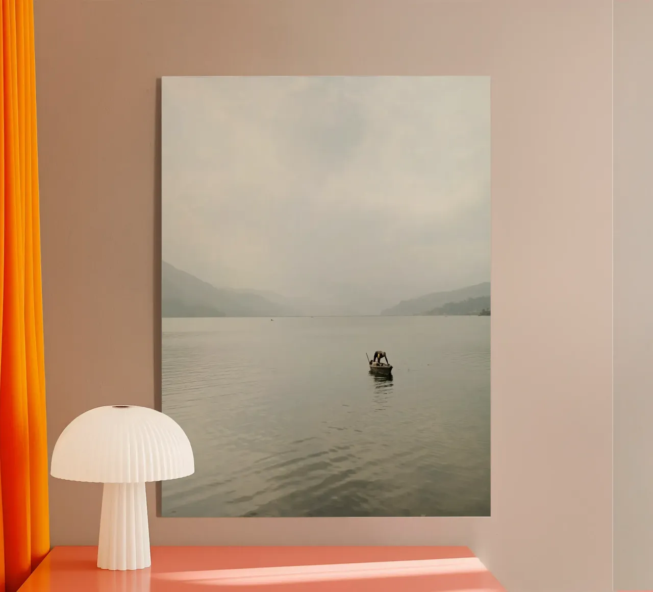 Solitude on Phewa Lake plexiglass da FujiPrints