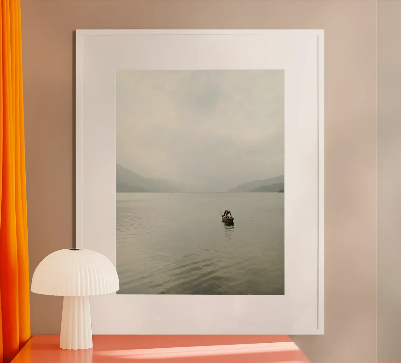 Solitude on Phewa Lake carta hahnemühle da FujiPrints