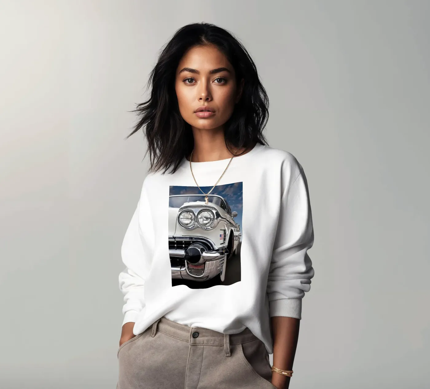 Vintage Classic Car sweat de Delaplane
