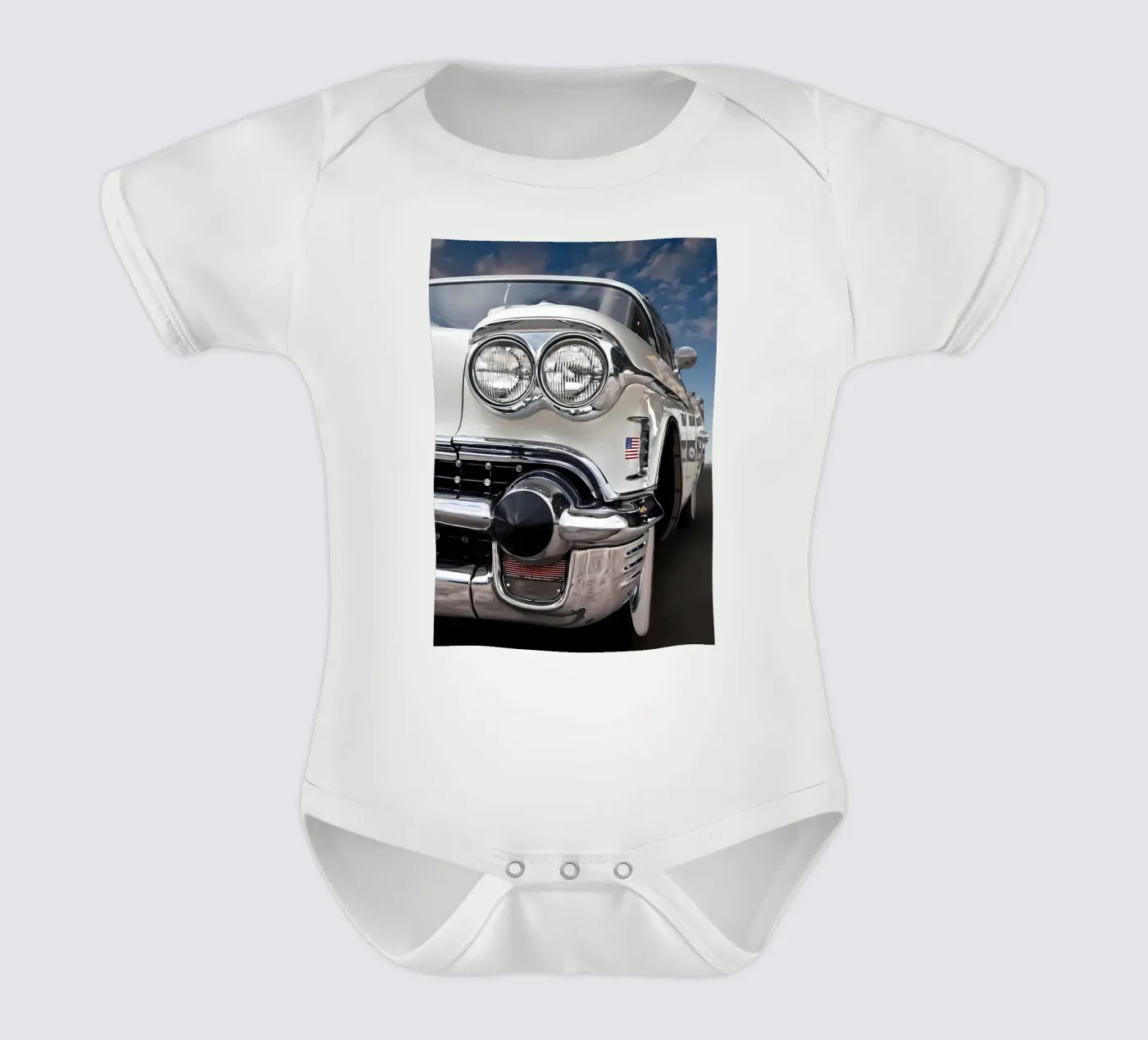 Vintage Classic Car Kurzarm Babybody von Delaplane