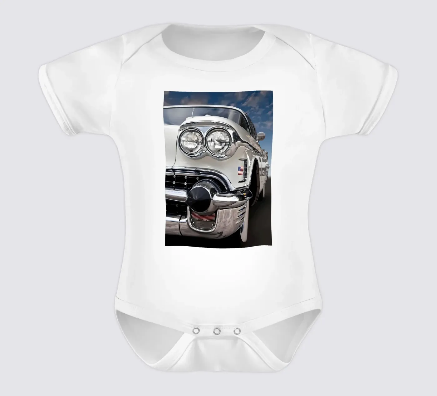 Vintage Classic Car Kurzarm Babybody von Delaplane