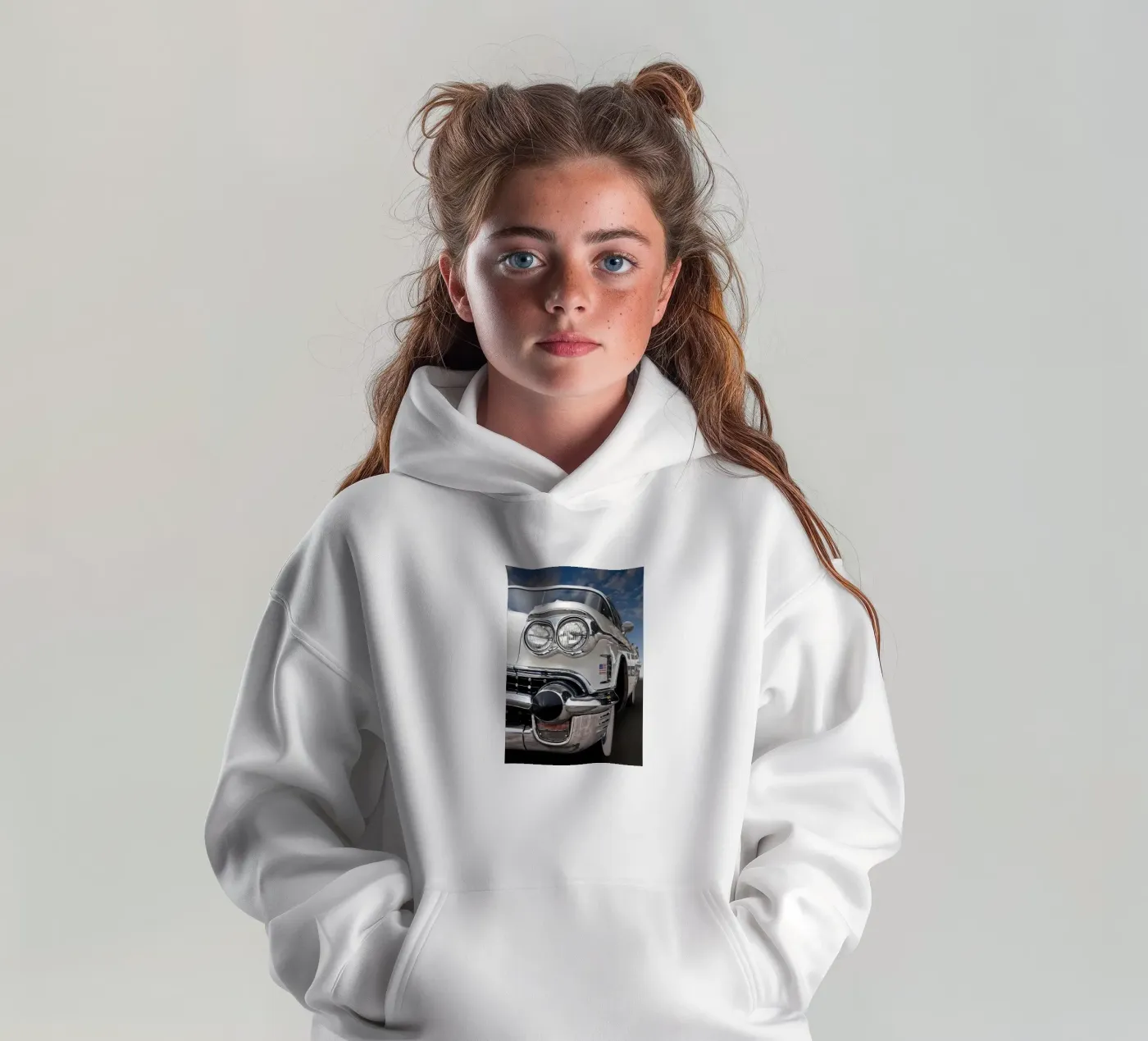 Vintage Classic Car Kinder Hoodie von Delaplane