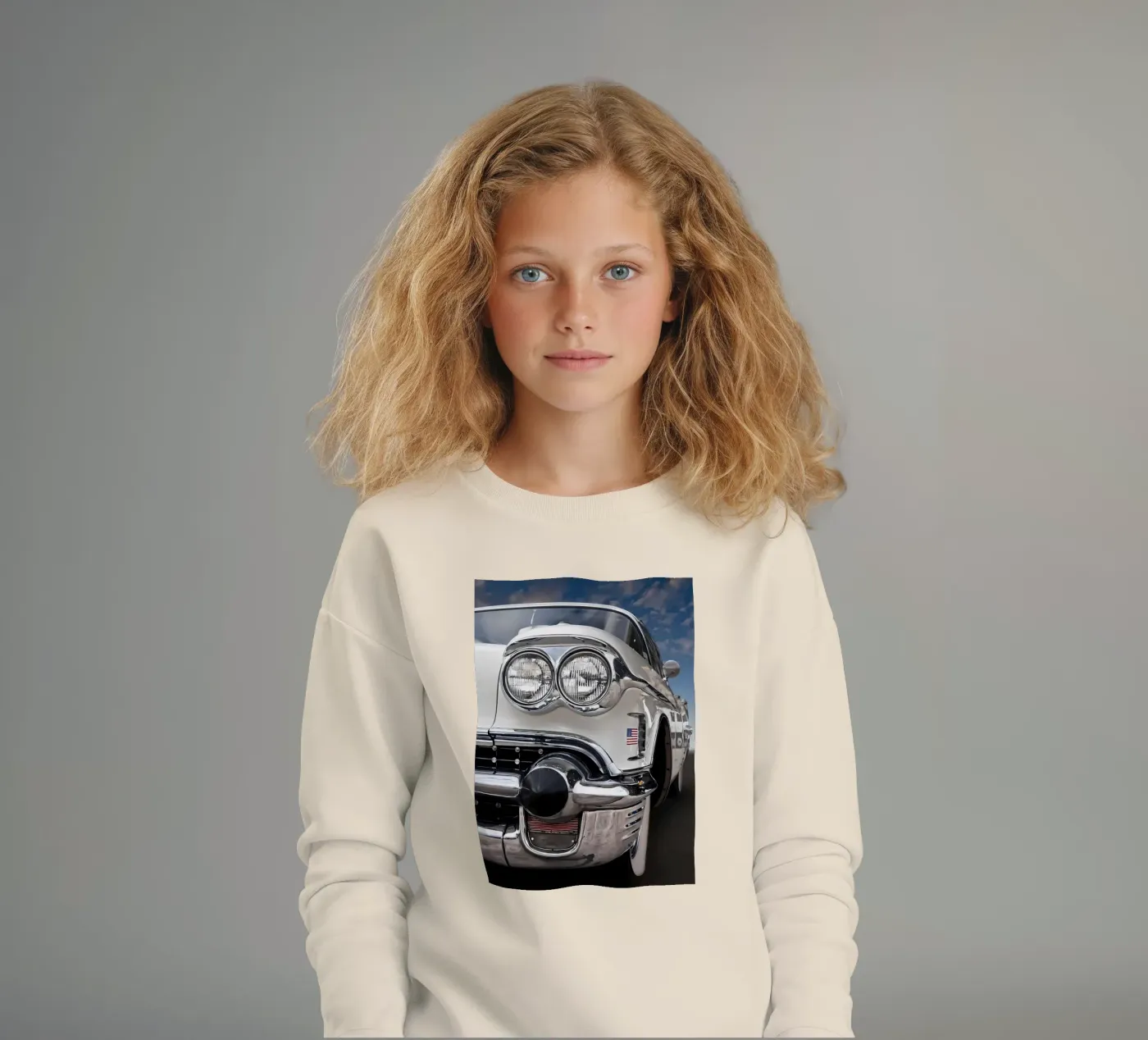 Vintage Classic Car Kinder Sweatshirt von Delaplane