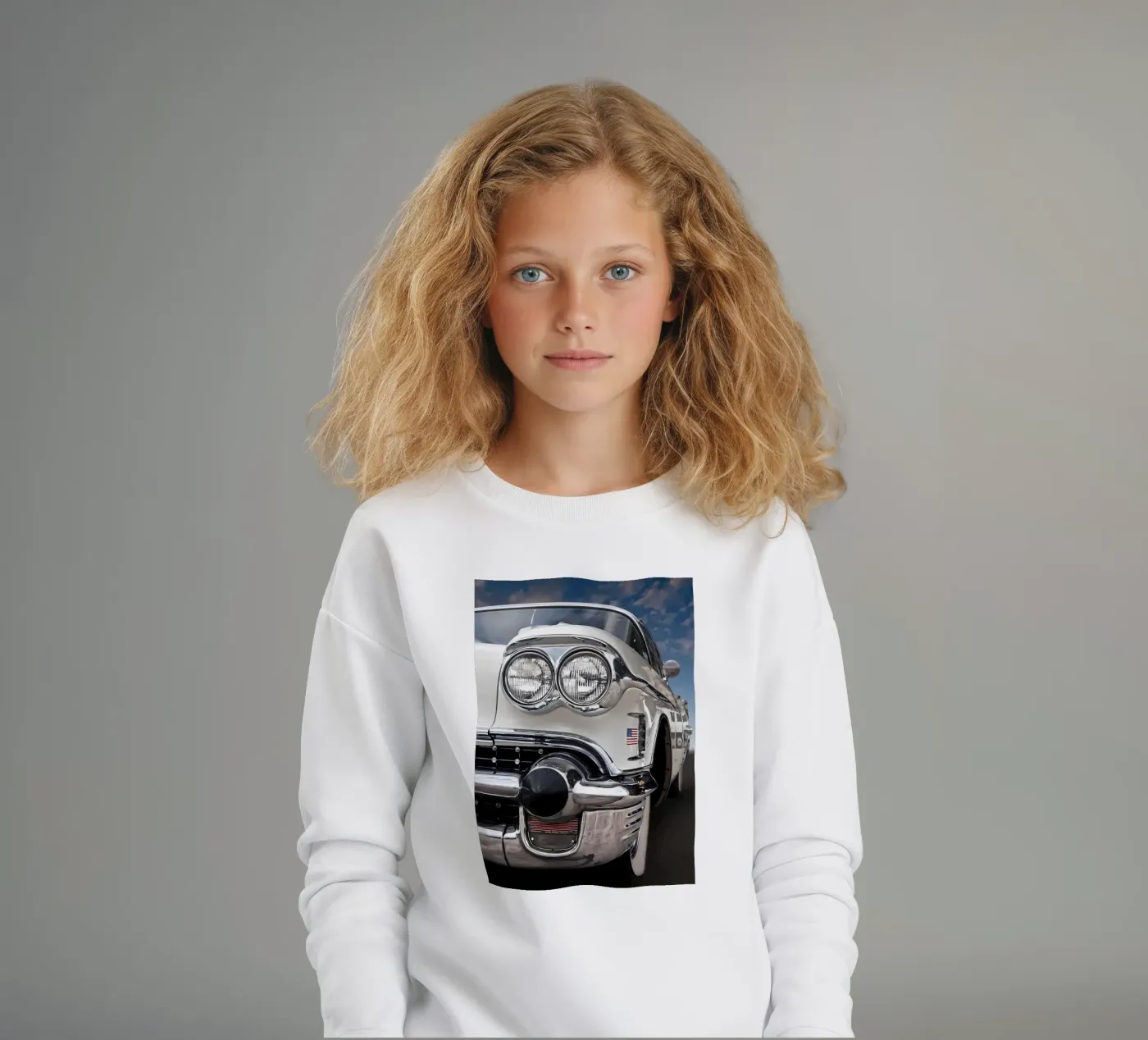 Vintage Classic Car Kinder Sweatshirt von Delaplane