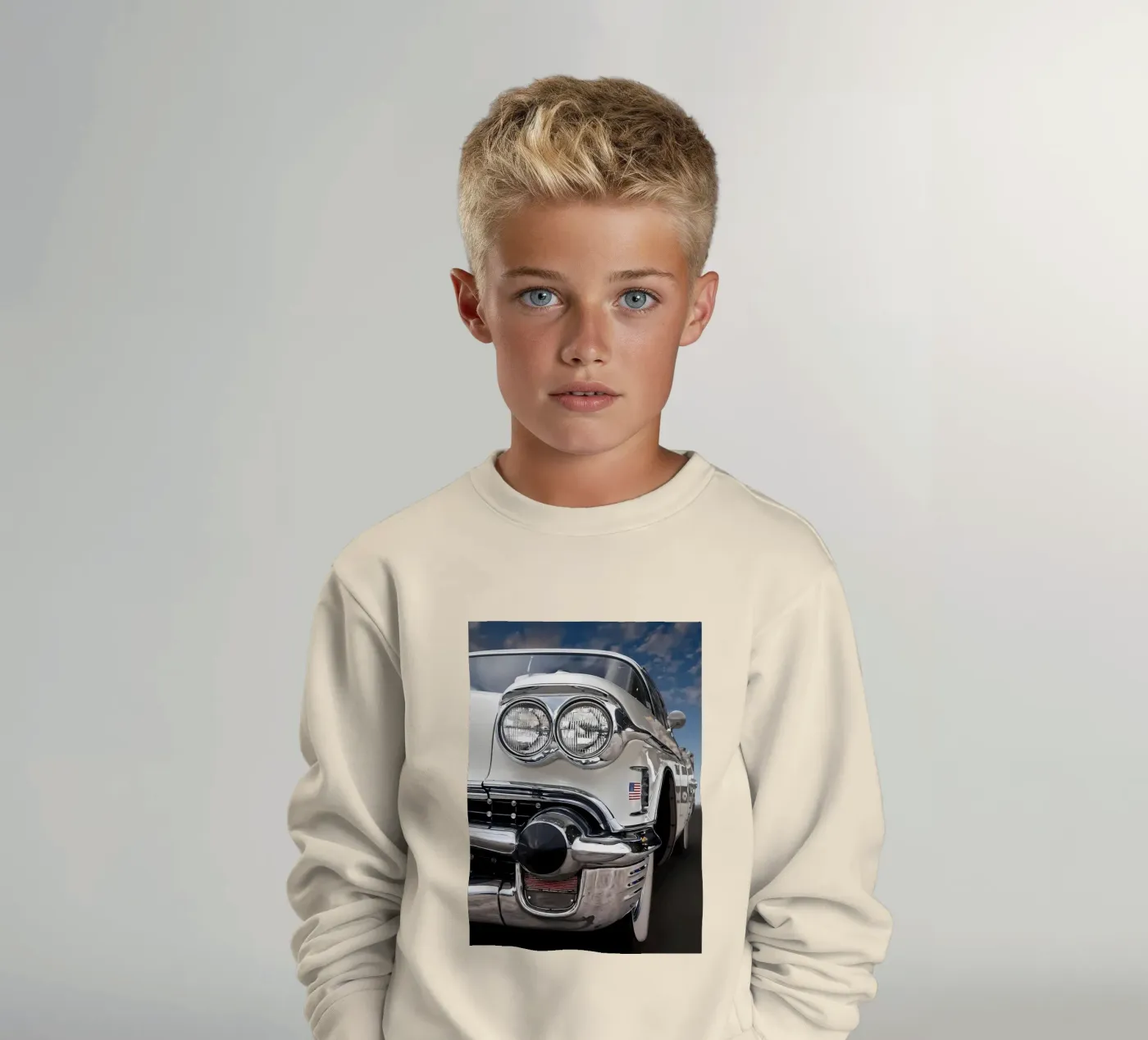 Vintage Classic Car Kinder Sweatshirt von Delaplane