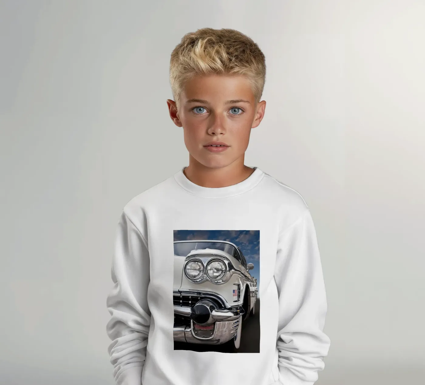 Vintage Classic Car Kinder Sweatshirt von Delaplane