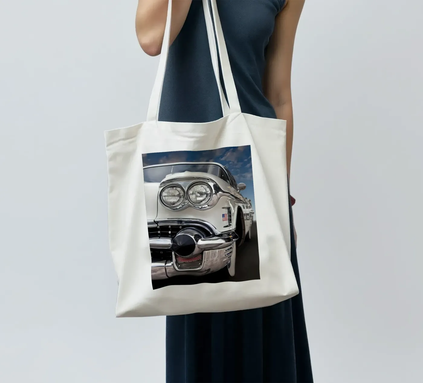 Vintage Classic Car Jutebeutel von Delaplane