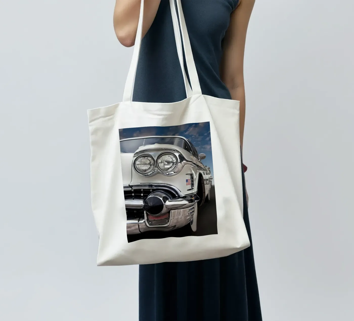 Vintage Classic Car Jutebeutel von Delaplane