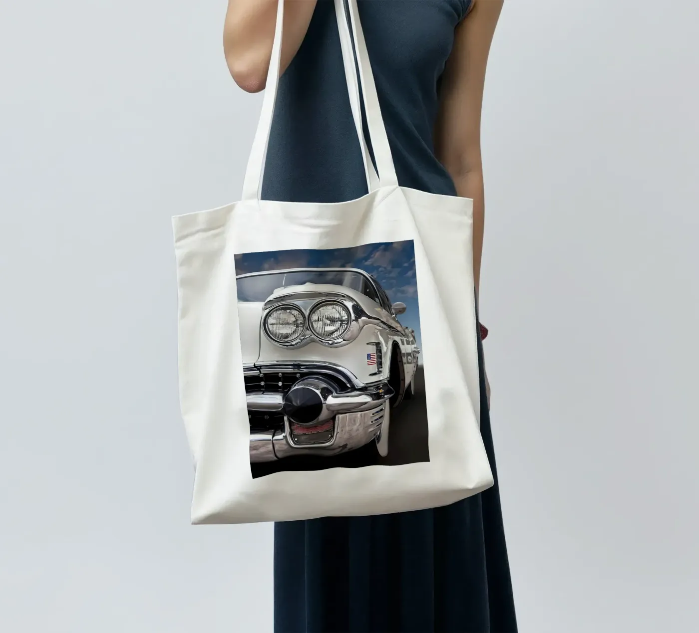 Vintage Classic Car Jutebeutel von Delaplane