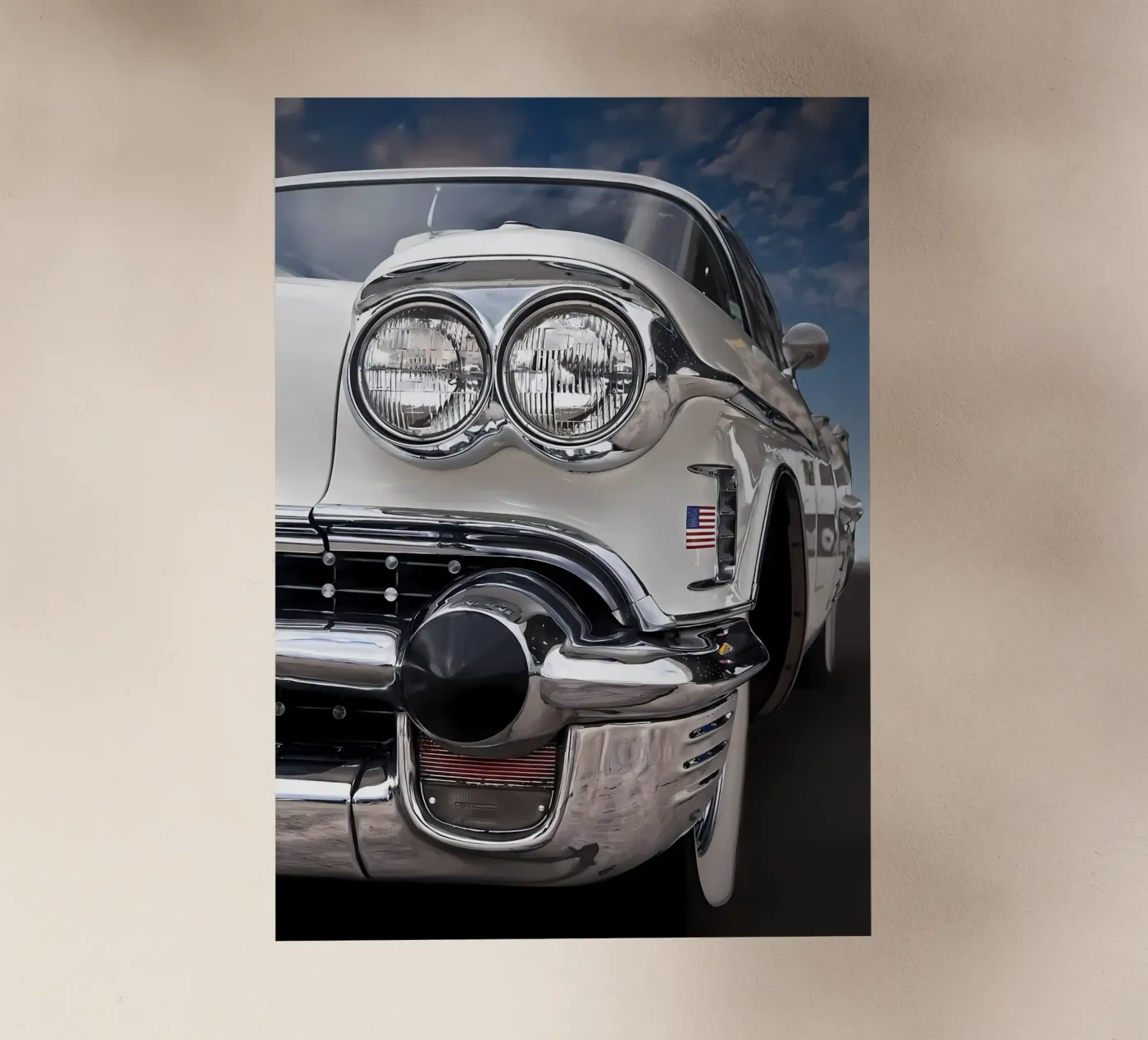 Vintage Classic Car Backlit Folie von Delaplane