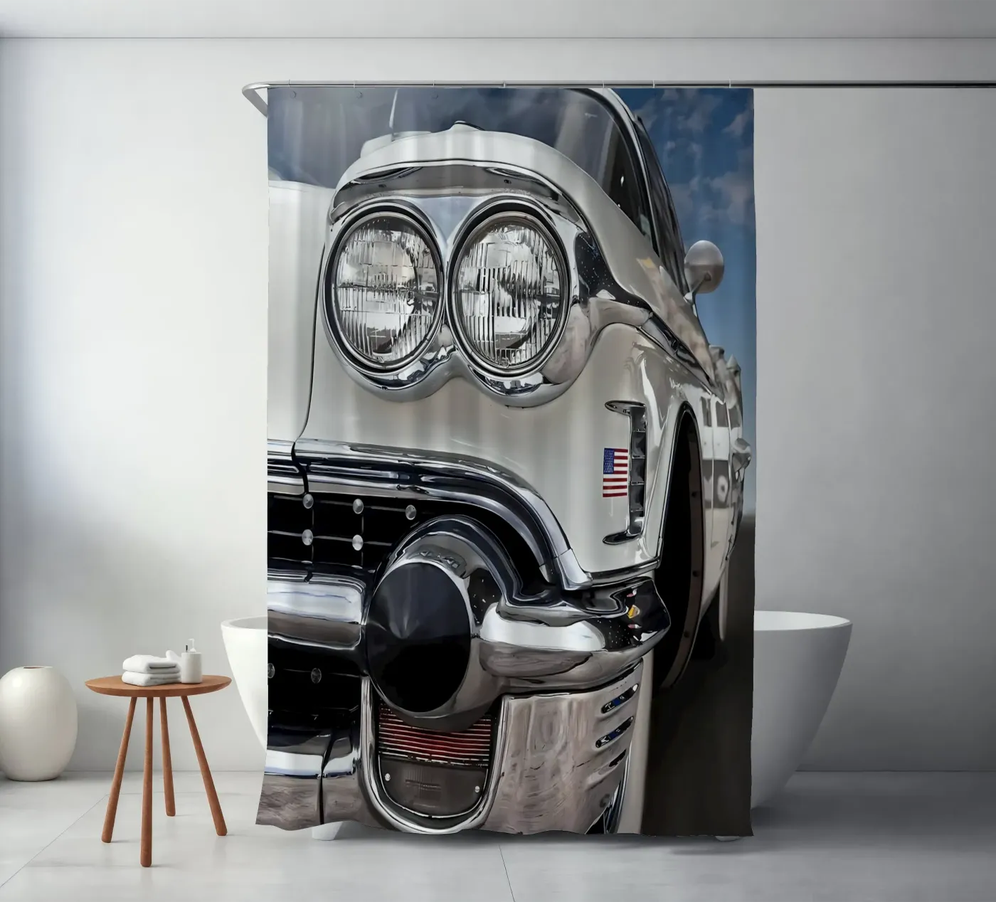 Vintage Classic Car Duschvorhang von Delaplane