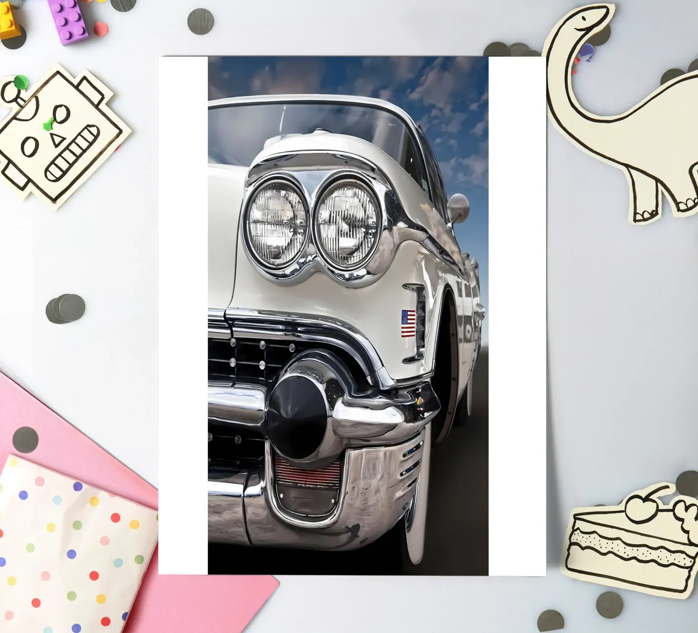 Oldtimer Oldtimer Stickerbogen von Delaplane