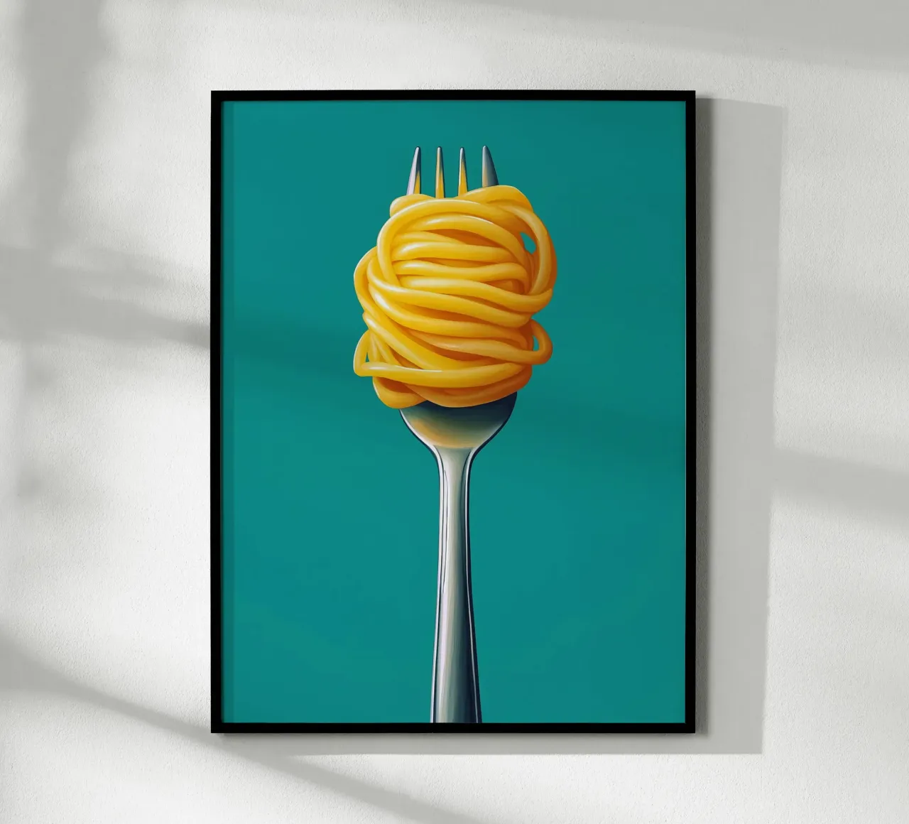 Spaghetti sur fond vert carta hahnemühle da Spice & Style