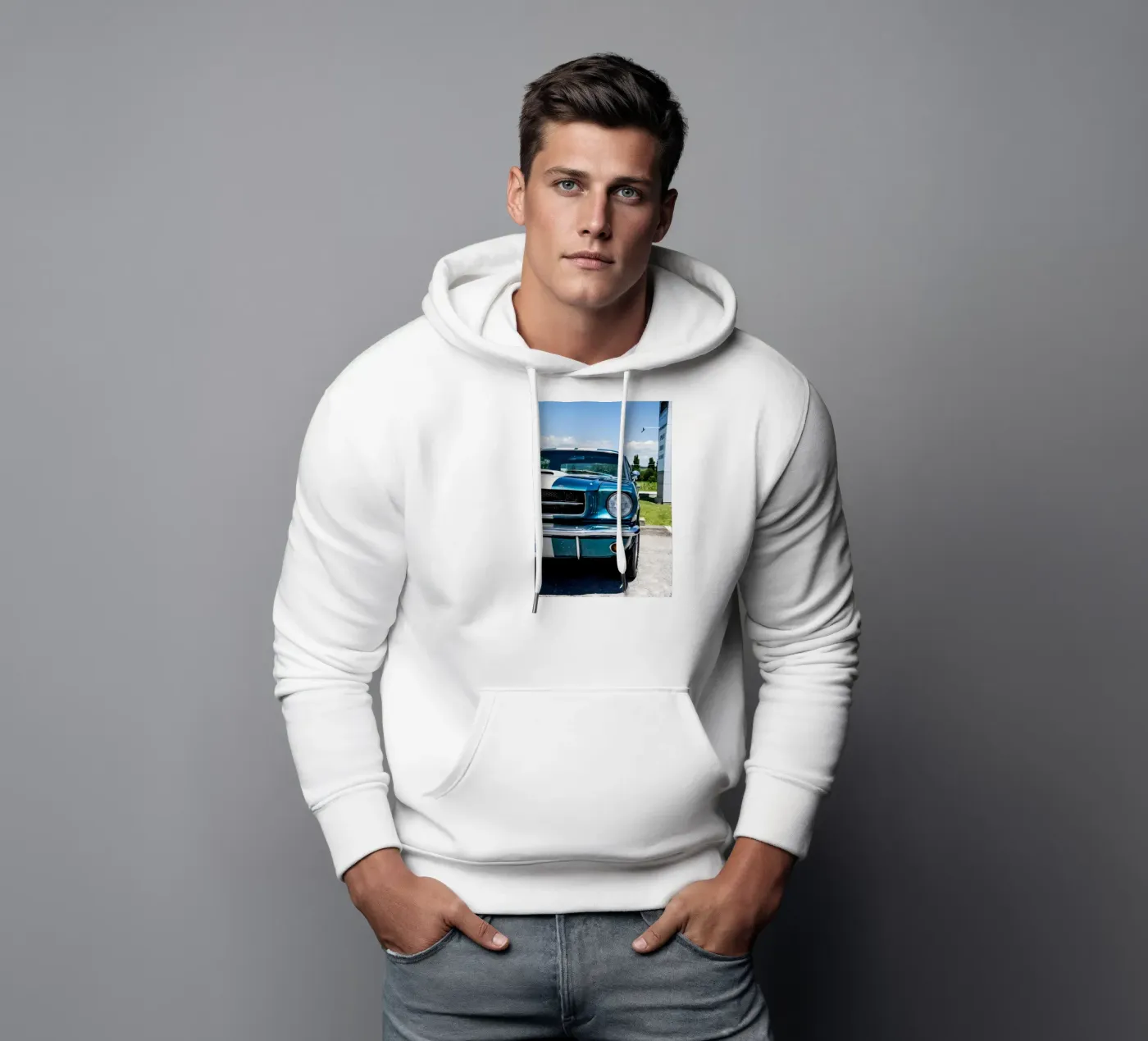Vintage Classic Car Hoodie von Delaplane