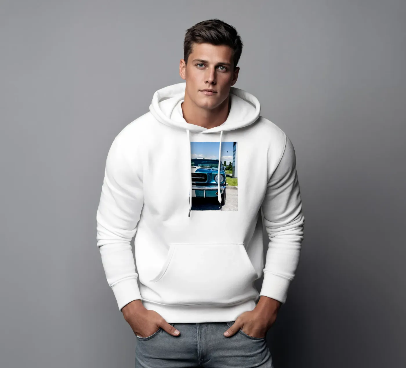Vintage Classic Car Hoodie von Delaplane