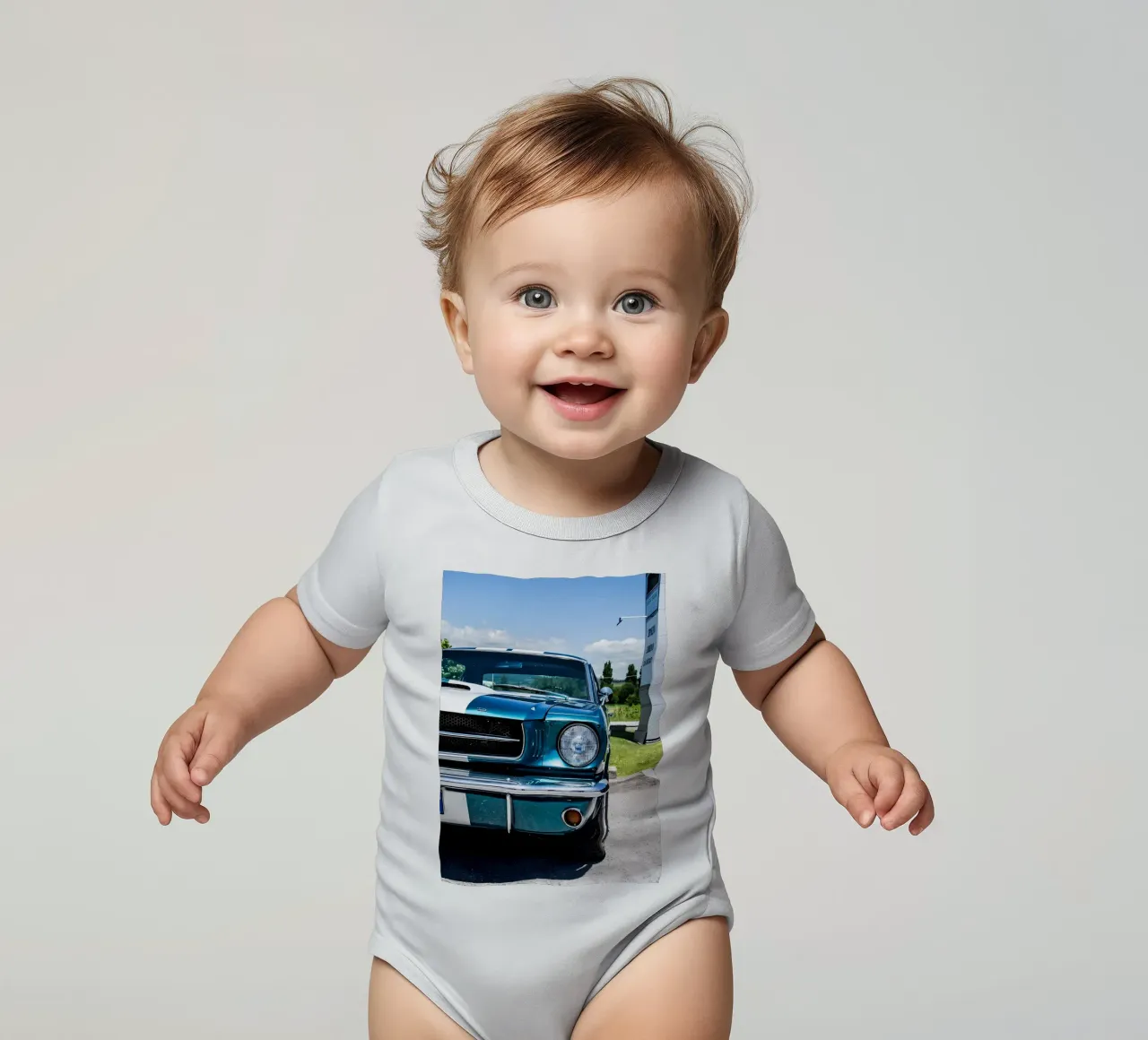 Oldtimer Oldtimer Kurzarm Babybody von Delaplane