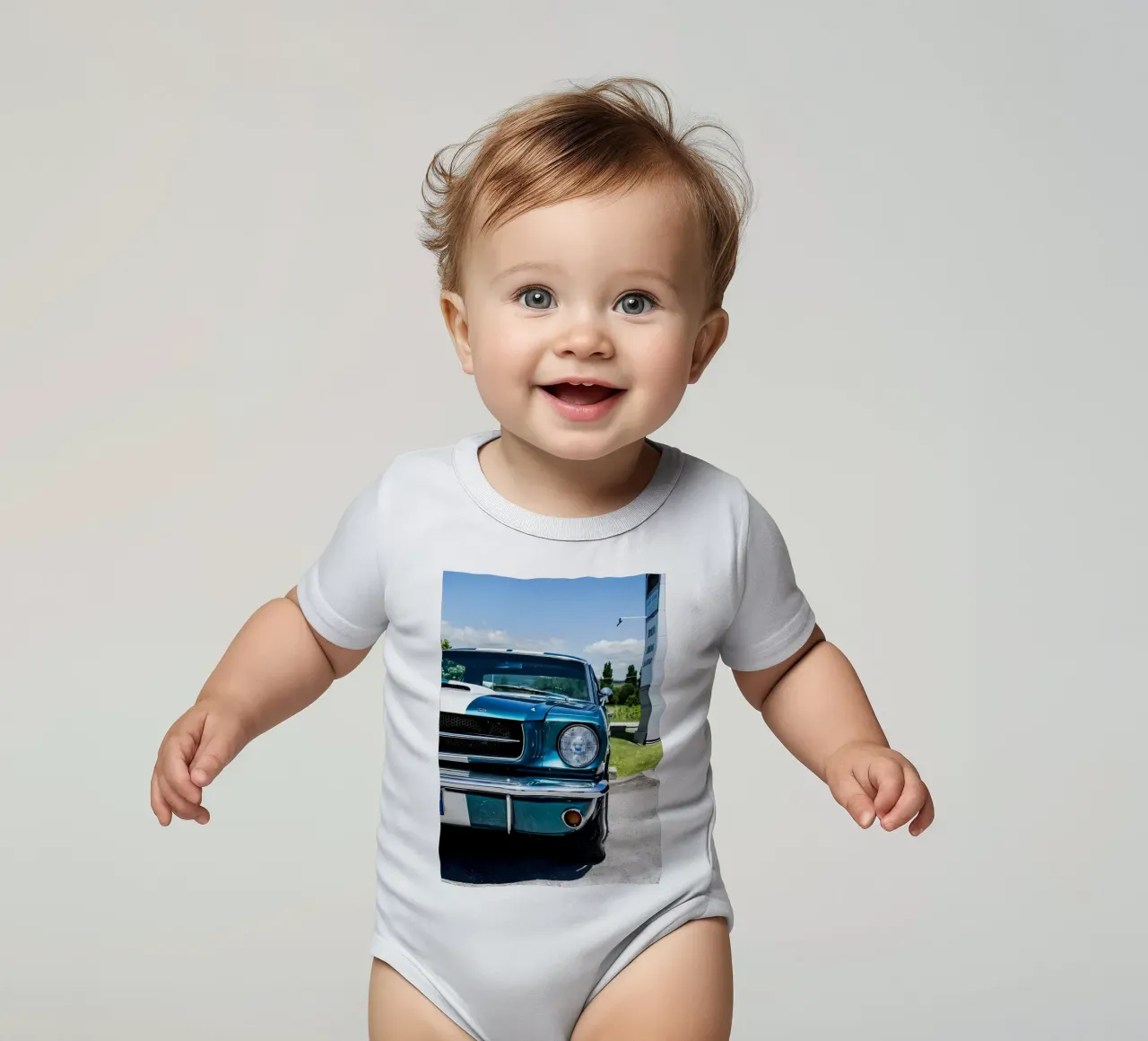 Oldtimer Oldtimer Kurzarm Babybody von Delaplane