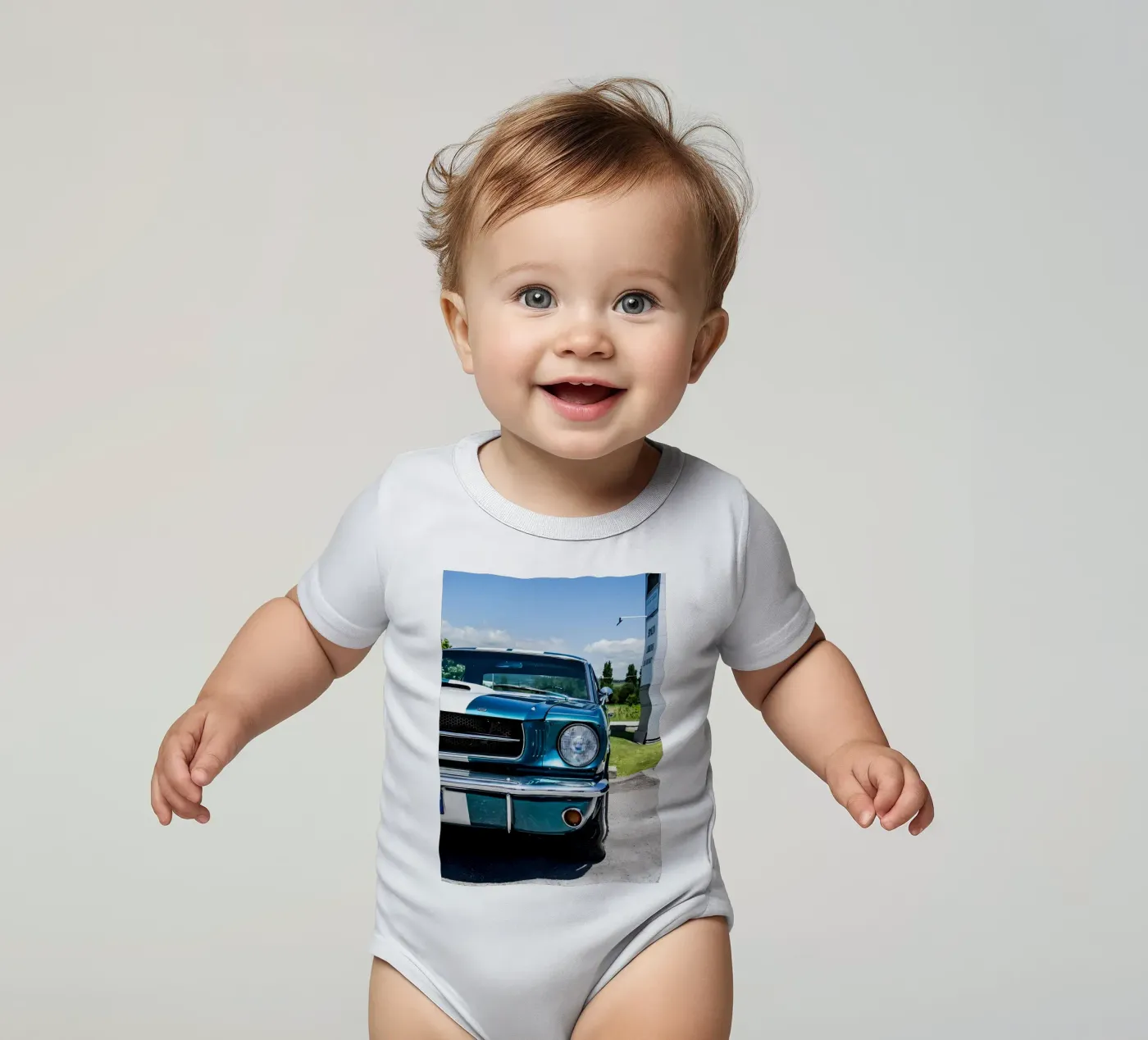 Oldtimer Oldtimer Kurzarm Babybody von Delaplane