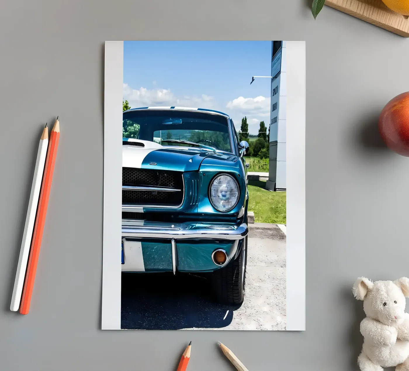 Vintage Classic Car Stickerbogen von Delaplane