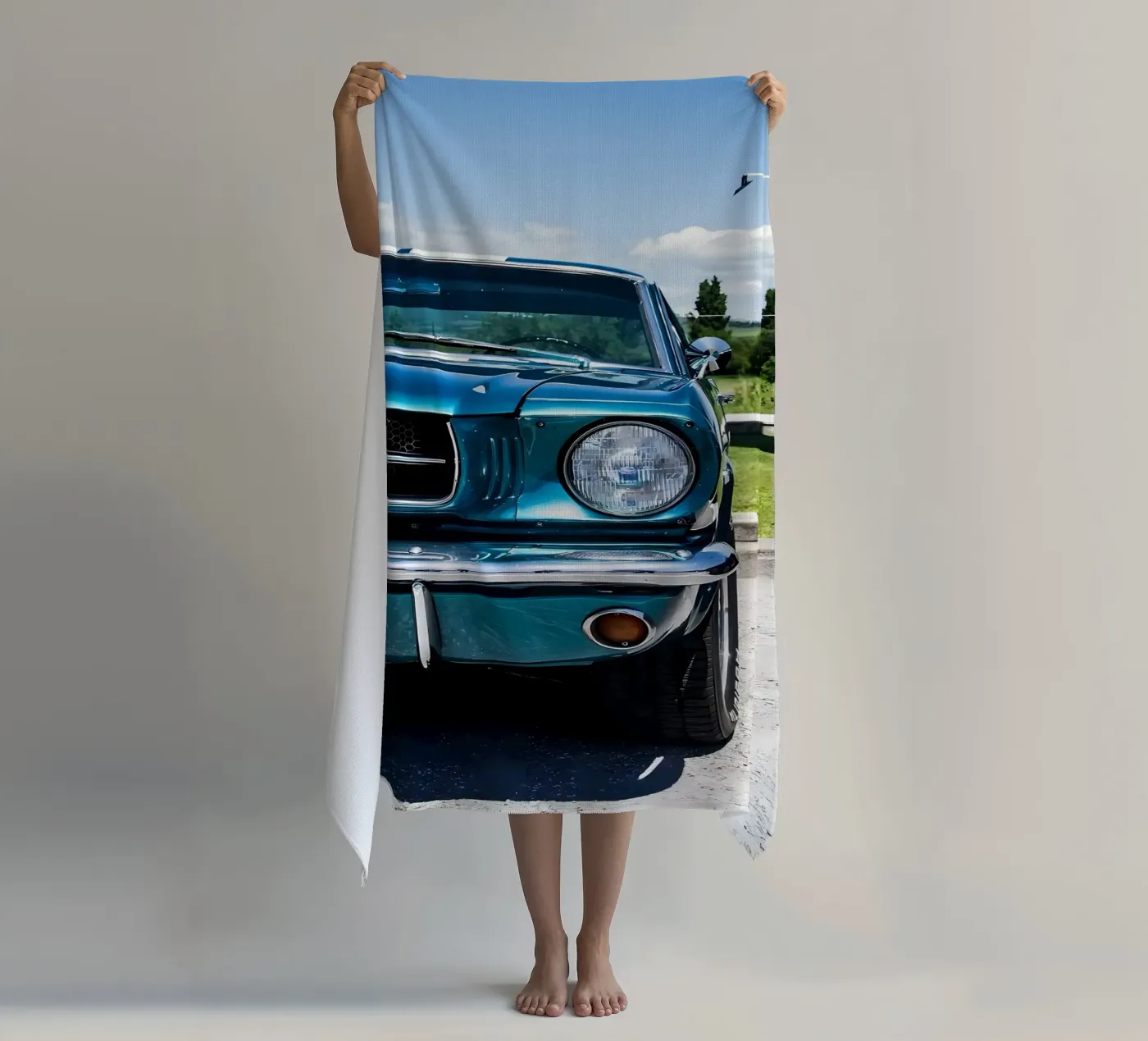 Oldtimer Oldtimer Strandtuch von Delaplane