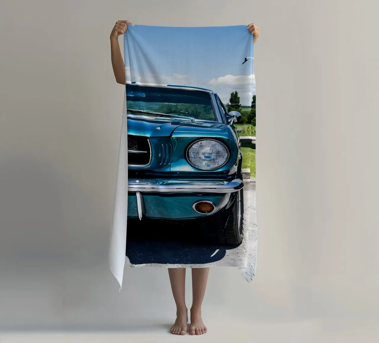 Oldtimer Oldtimer Strandtuch von Delaplane