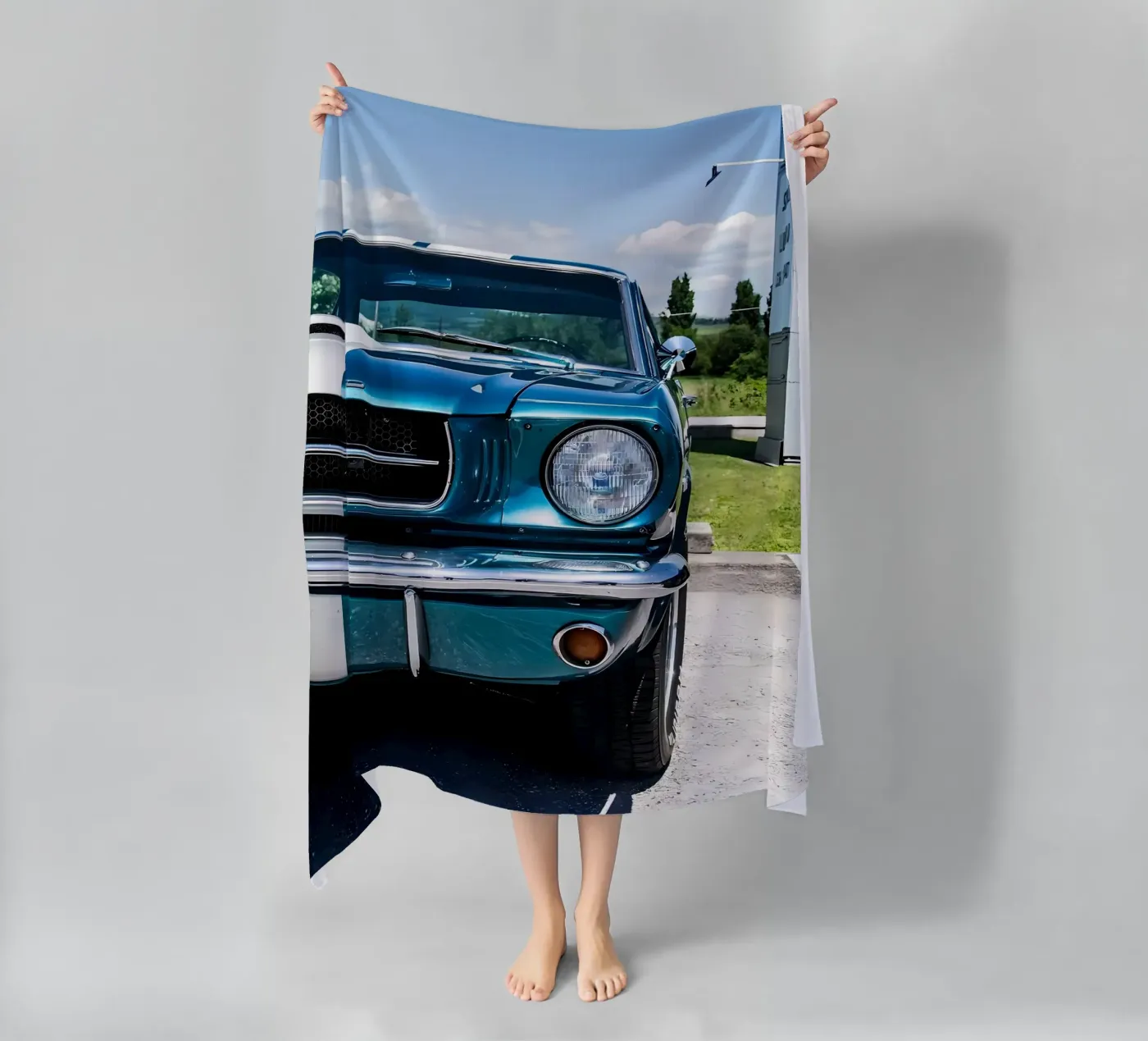 Oldtimer Oldtimer Strandtuch von Delaplane