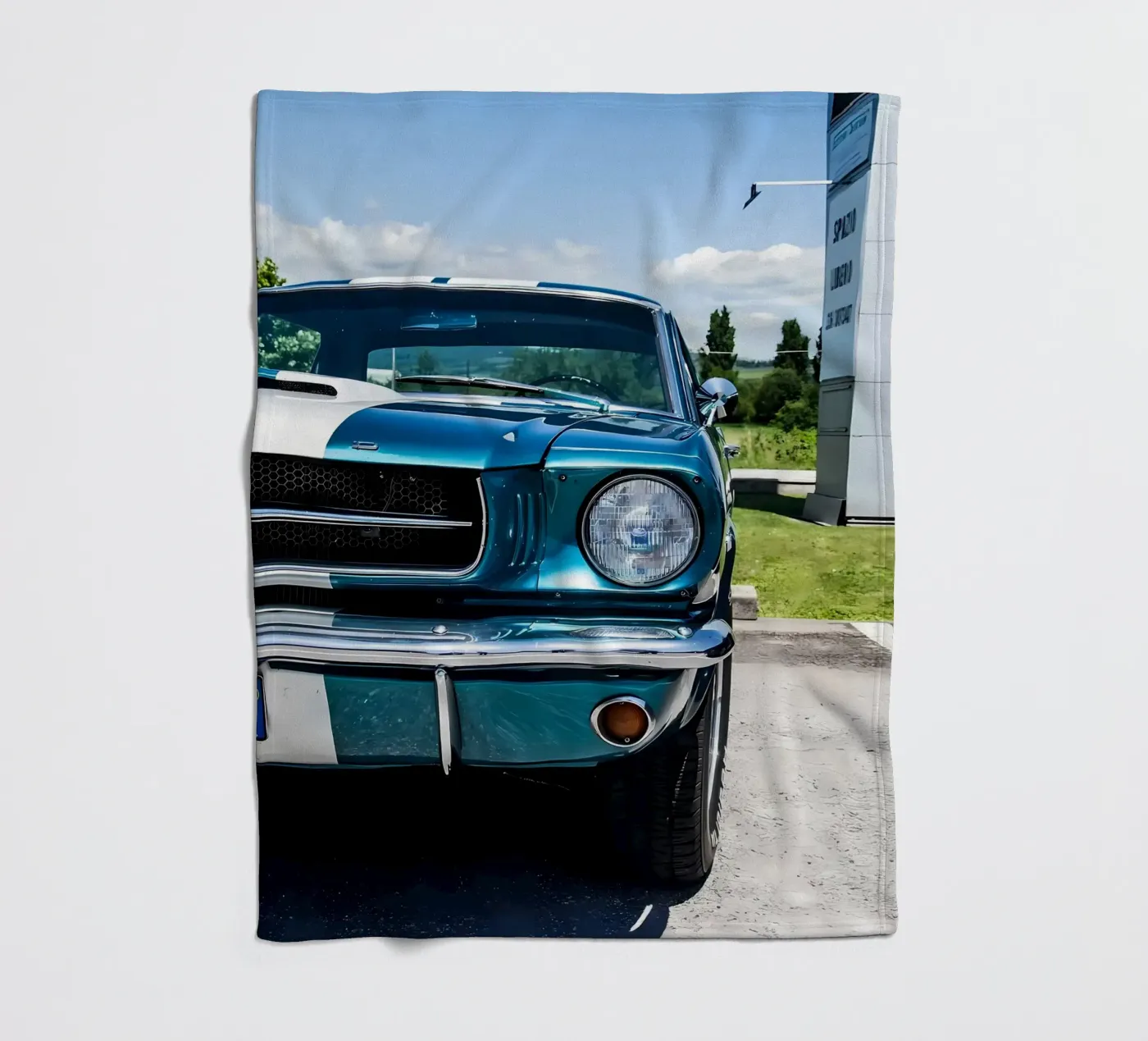 Vintage Classic Car Fleecedecke von Delaplane