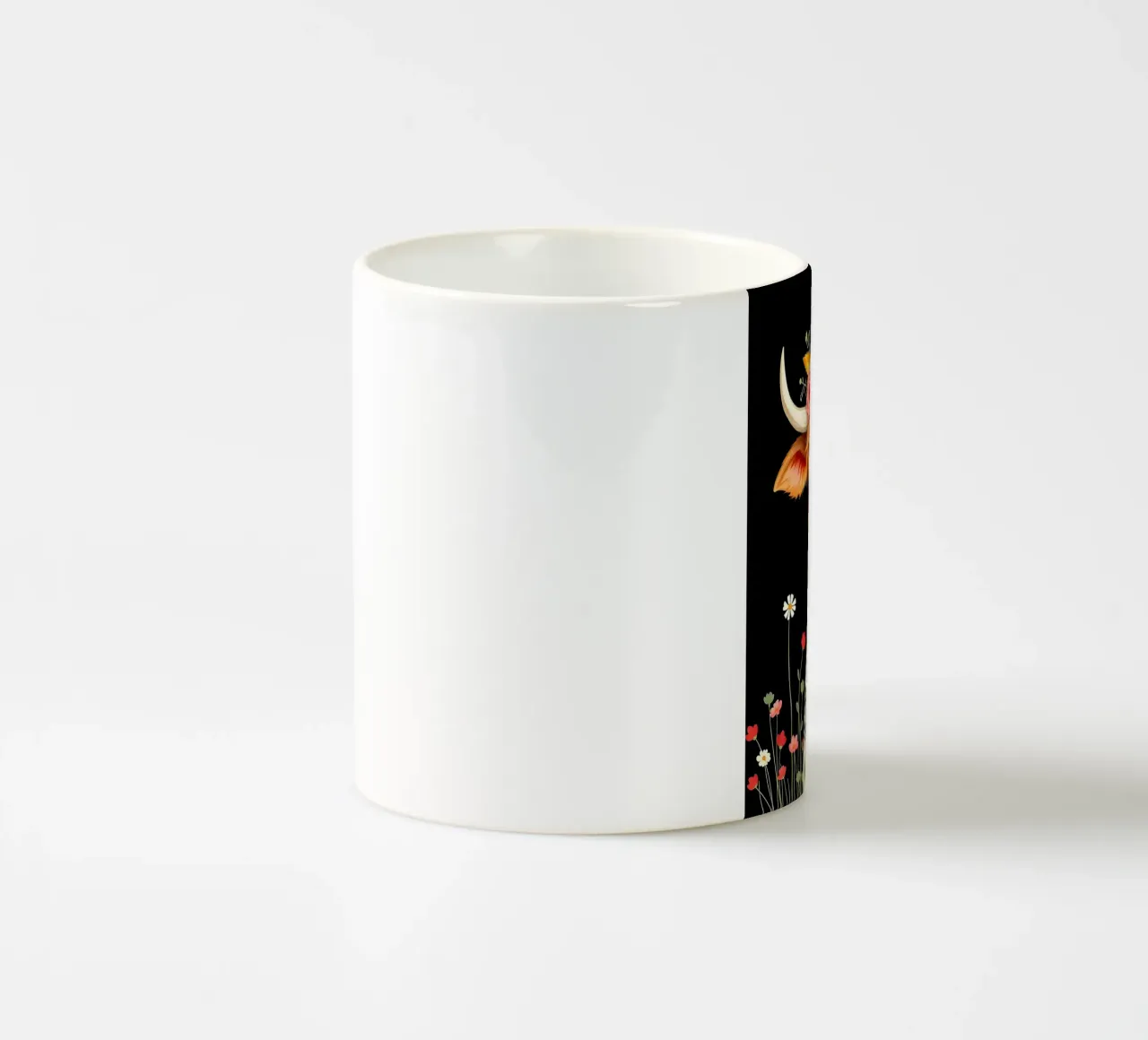 MUCCA HIGHLAND CON CORONA FLOREALE tazza in ceramica da COLLEEN CRAFTS