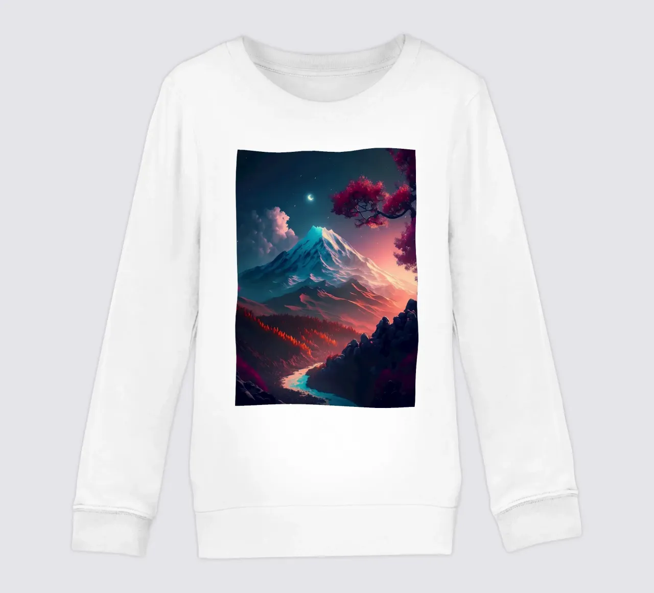 Paesaggio fantasy felpa bambino da Mikesell