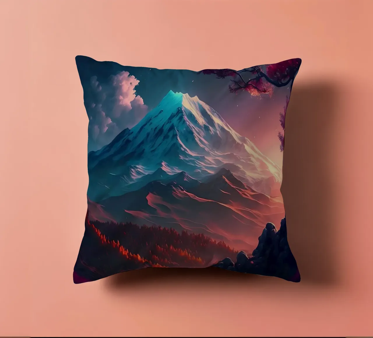 Paesaggio fantasy cuscino da Mikesell
