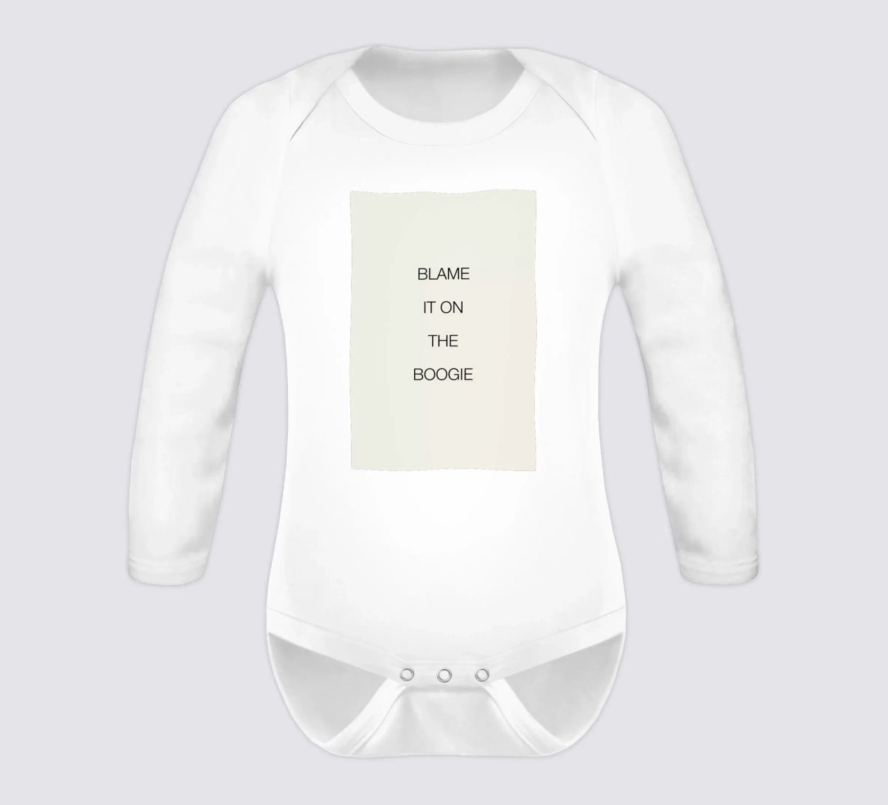 Blame It on the Boogie body neonato maniche lunghe da Studio One