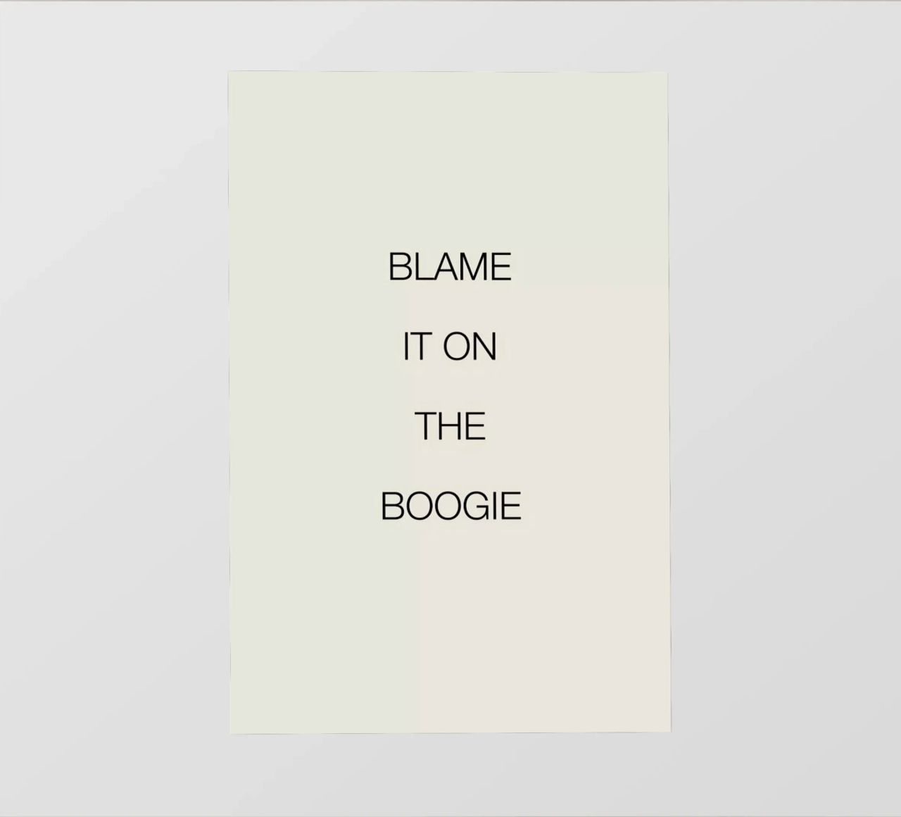 Blame It on the Boogie pellicola backlit da Studio One