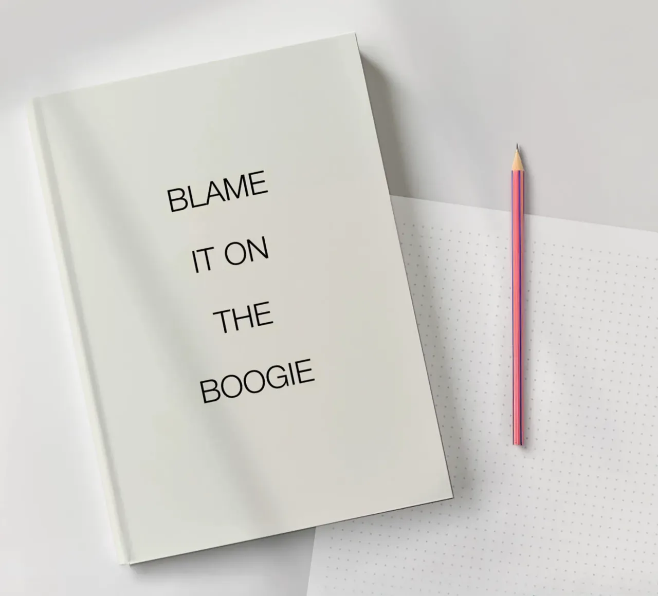 Blame It on the Boogie notebook by Studio One
