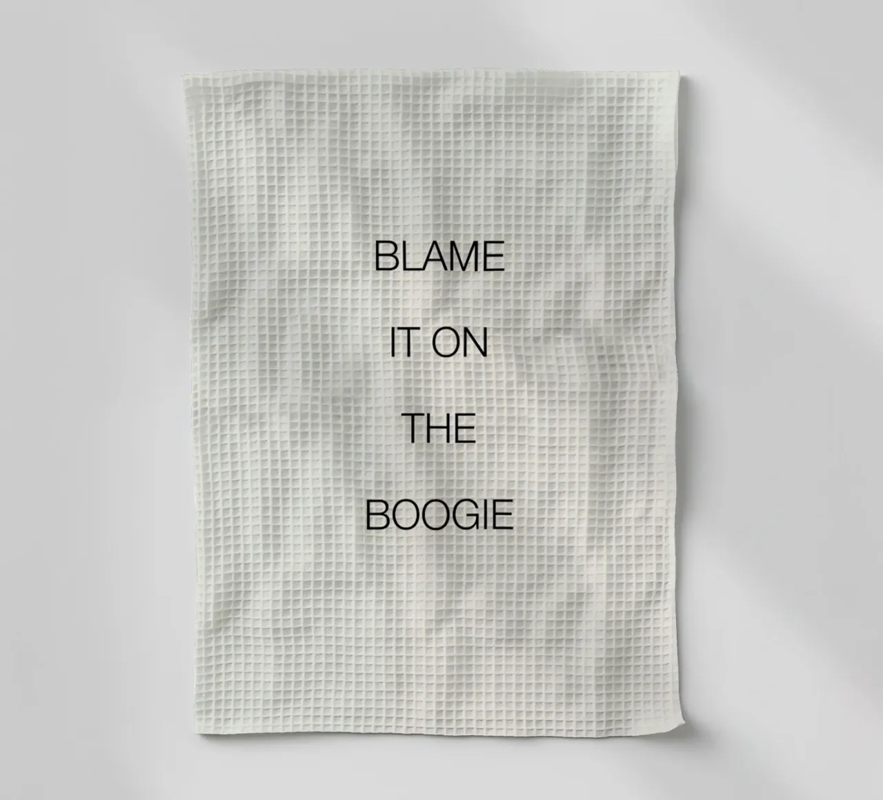 Blame It on the Boogie tea towel by Studio One
