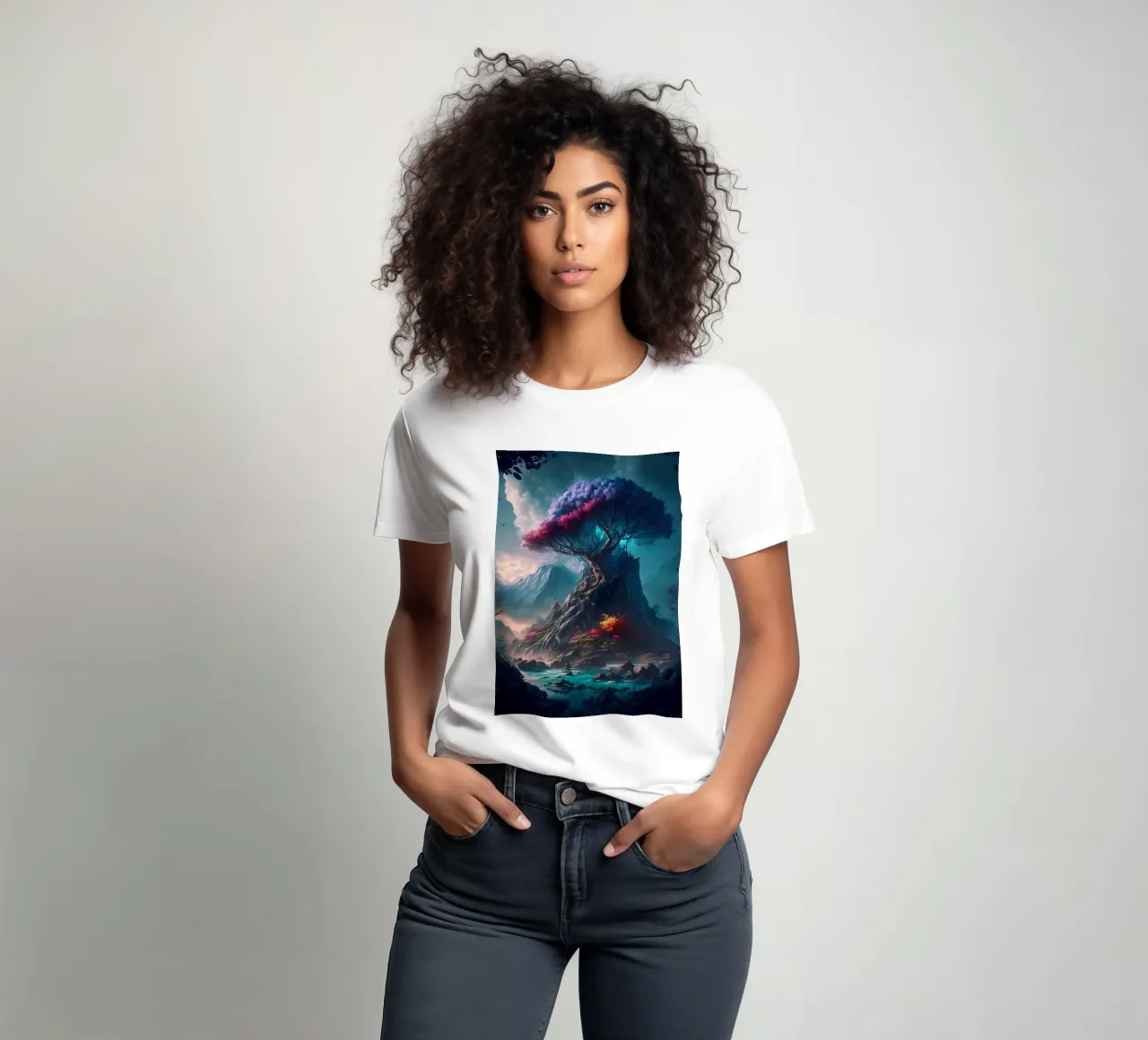 Paesaggio fantasy t-shirt da Mikesell