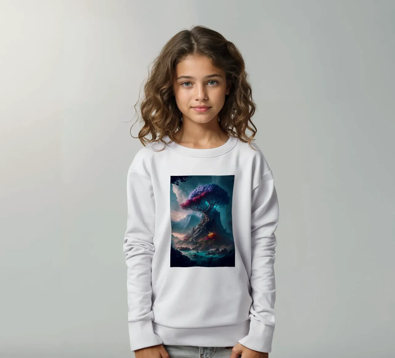 Paesaggio fantasy felpa bambino da Mikesell