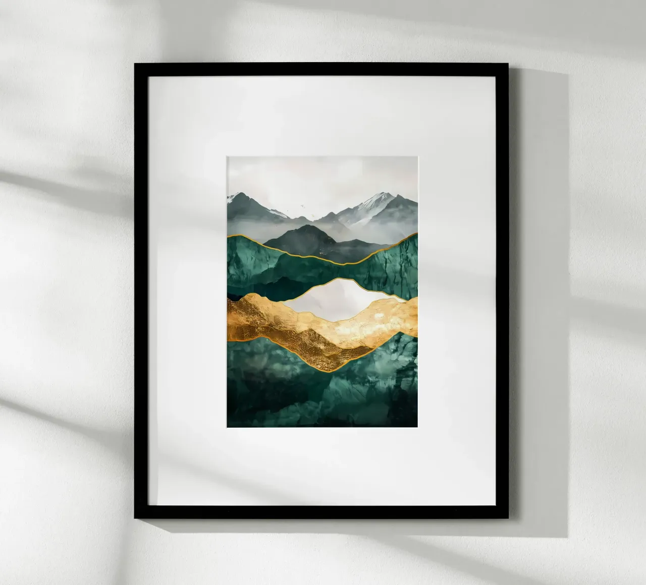 Abstract Mountain Landscape hahnemühle by Ginnery