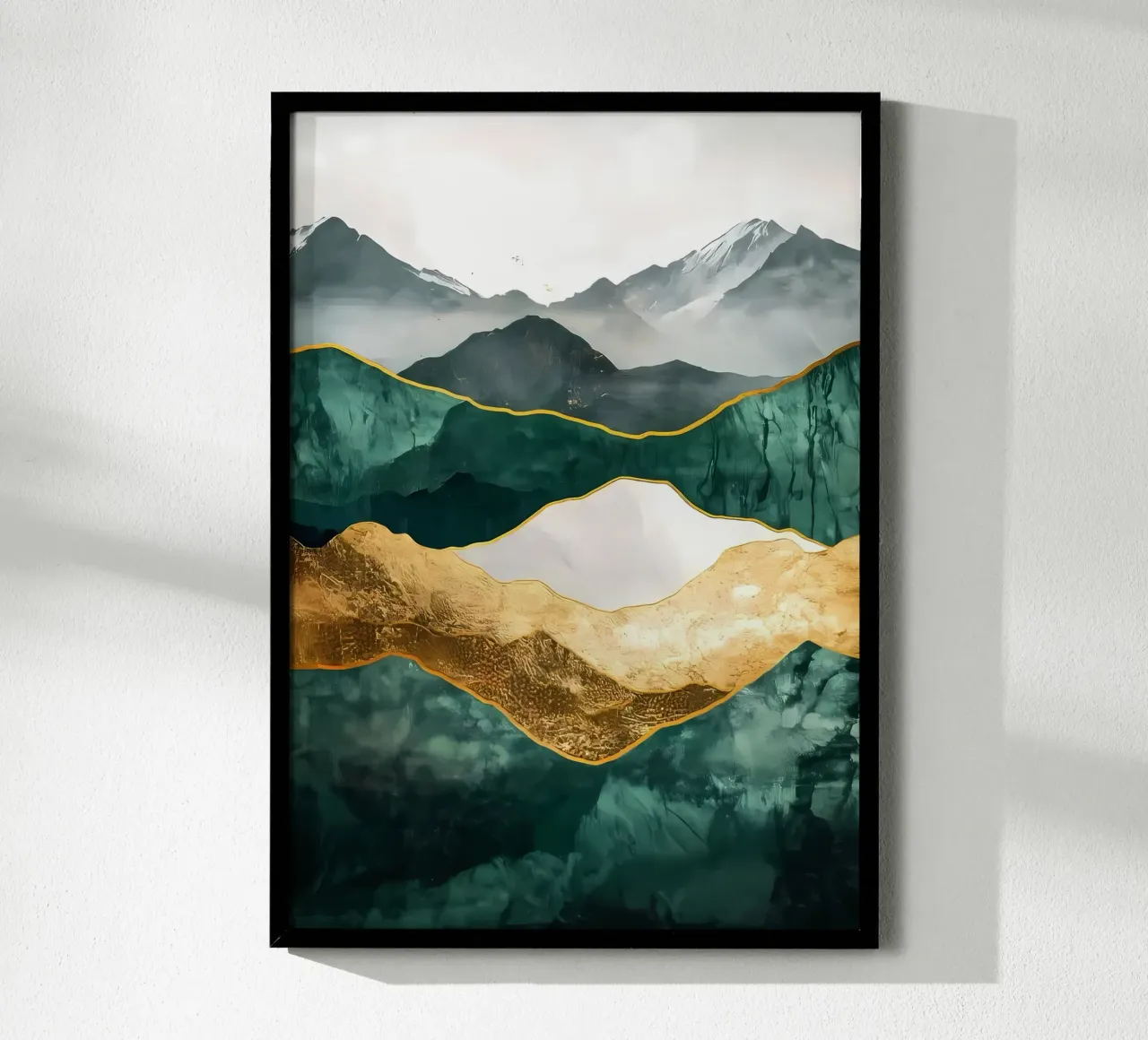 Abstract Mountain Landscape hahnemühle by Ginnery