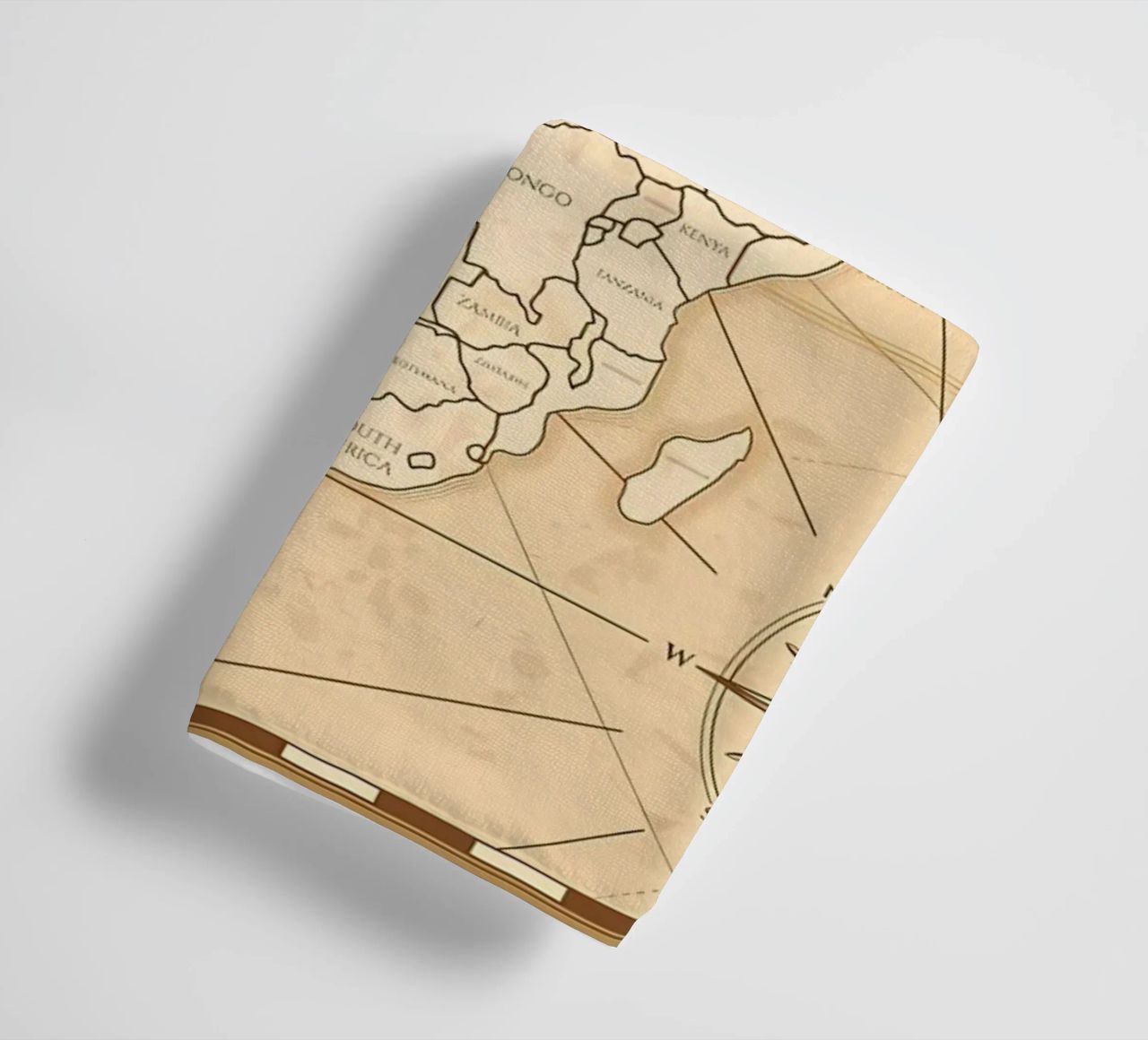 Vintage Map of the World towel by Delaplane