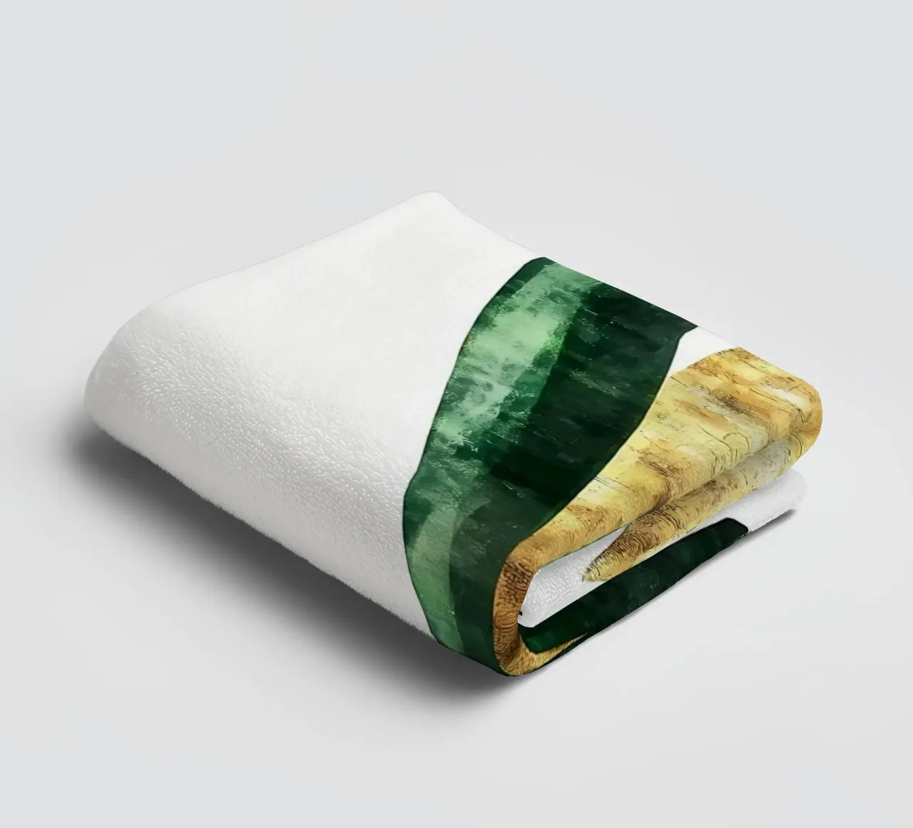 Acquerello a foglia d'oro asciugamano da bagno da Ginnery