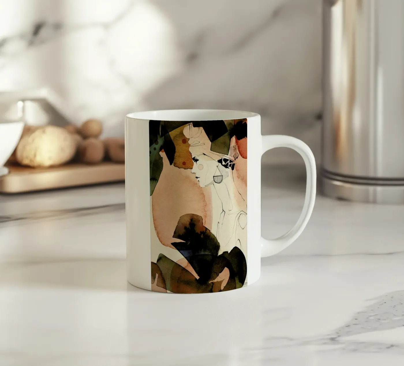 Mora ceramic mug by Ekaterina Koroleva