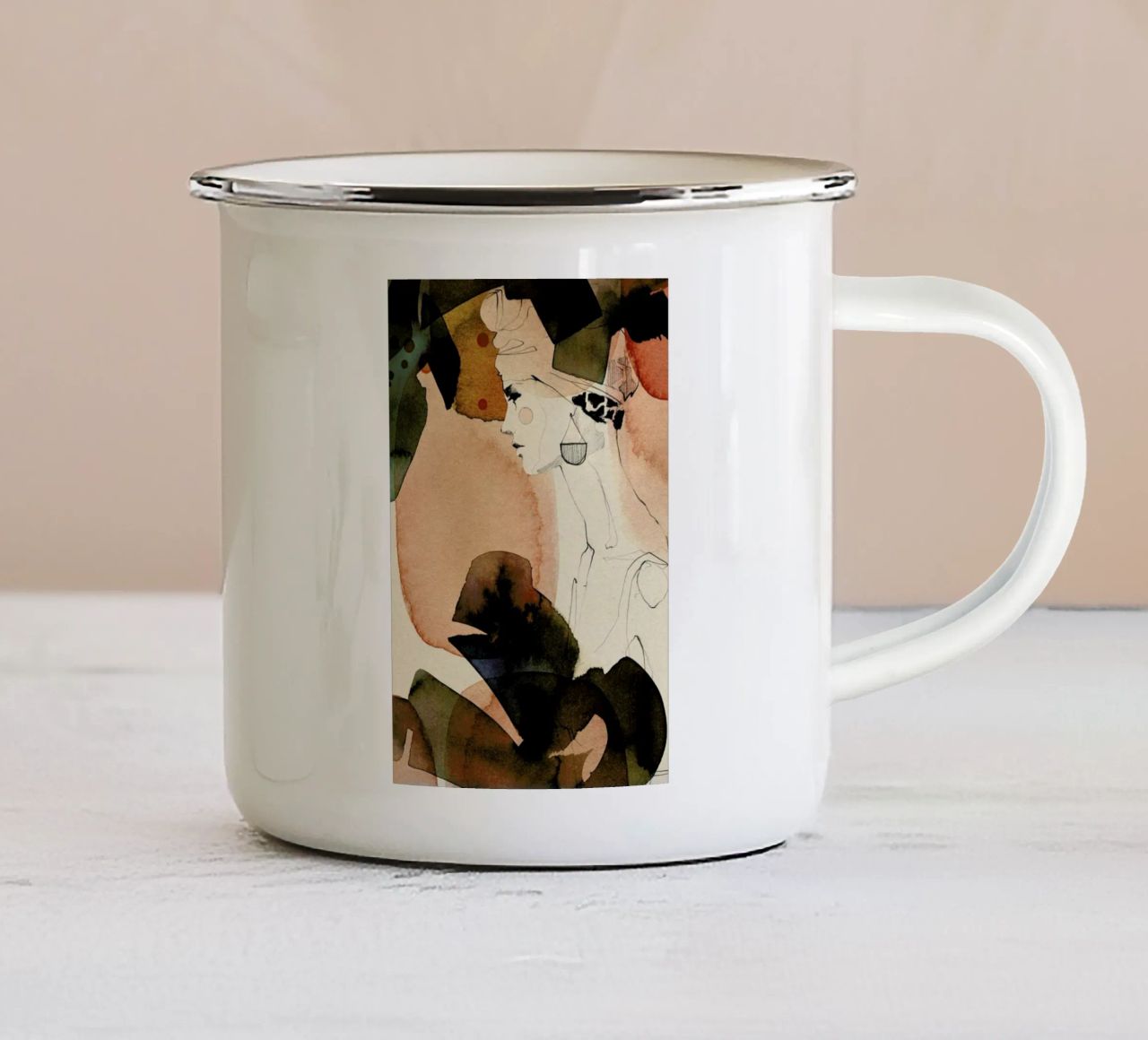 Mora tazza in smalto da Ekaterina Koroleva