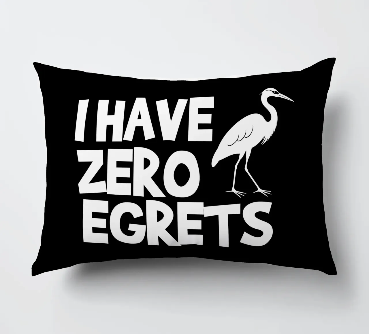 I have zero egrets cuscino da baobabprintstore