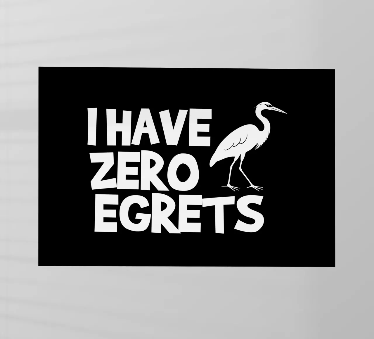 I have zero egrets pellicola backlit da baobabprintstore
